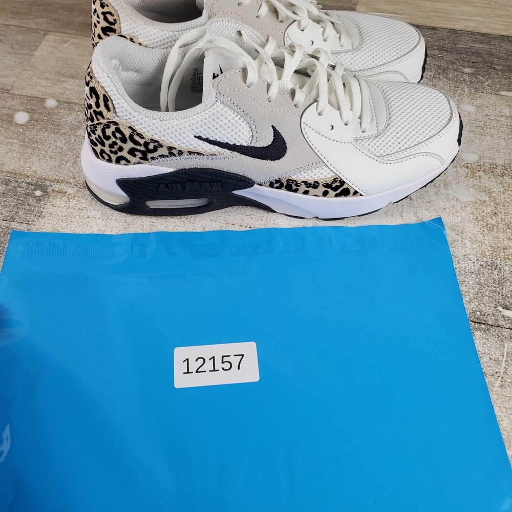 Nike Air Max Excee Womens Shoes Sz 7.5 Summit White Hemp Black Lace Up Sneakers - Picture 11 of 11